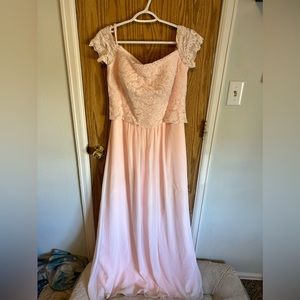 Jasmine Bridal Light Pink Bridesmaid Dress